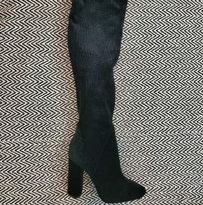 Aldo Tenesha Over the Knee Velvet Boots